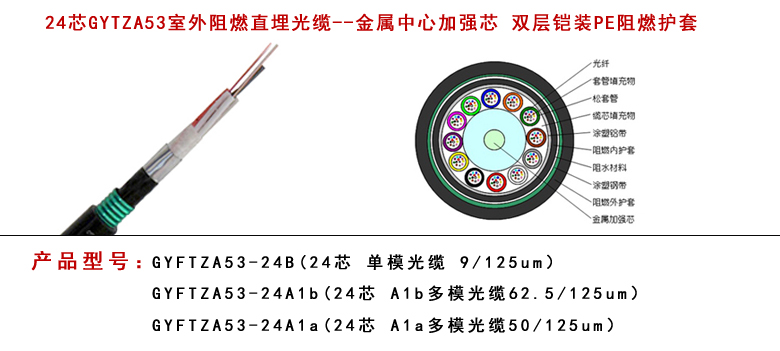 GYFTA53光纜型號--江蘇西諾通谷光纜